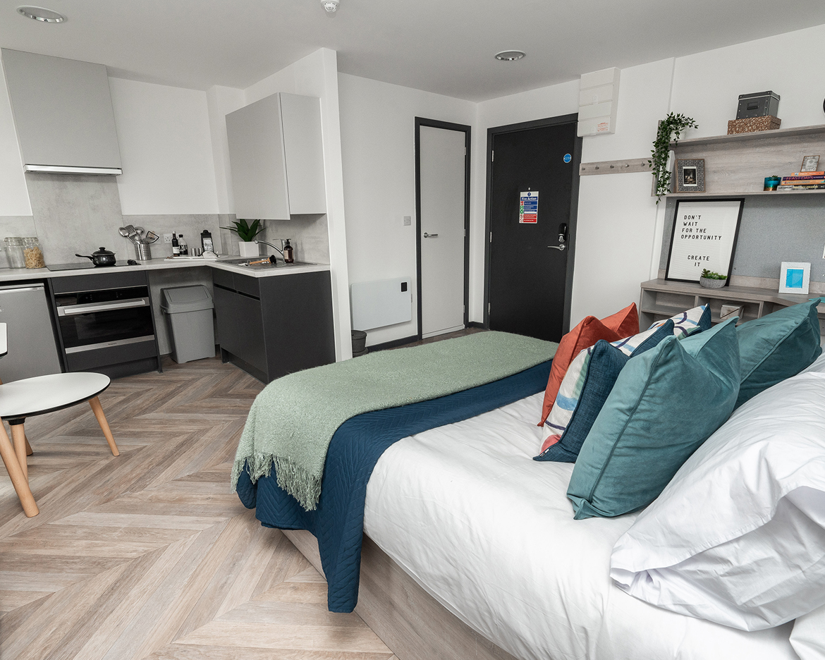 Student studio flat in Sheffield